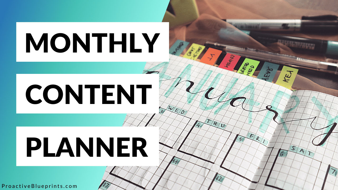 Monthly Content Planner
