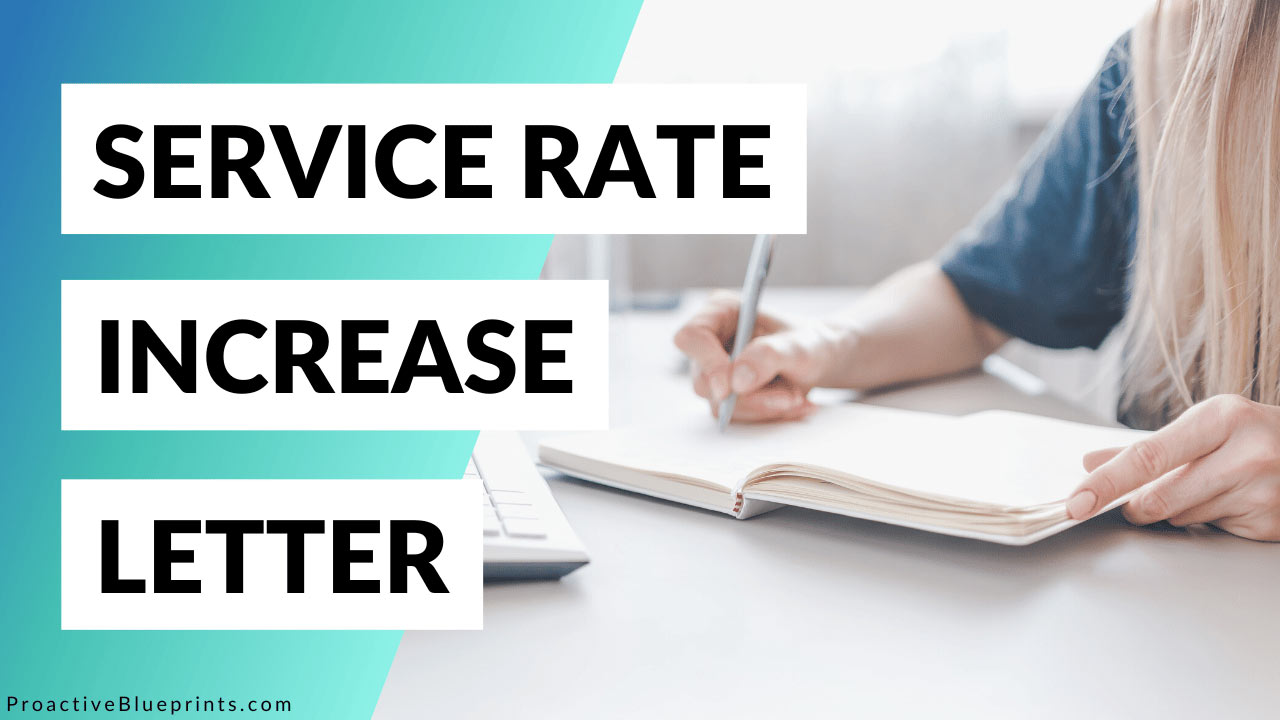 Service Rate Increase Letter