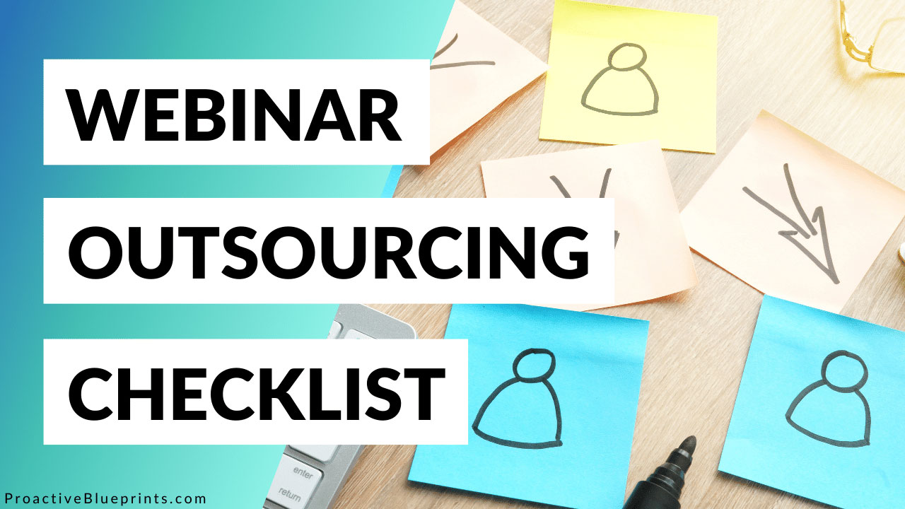 Webinar Outsourcing Checklist