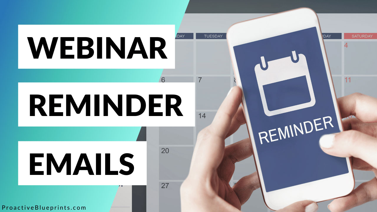 Webinar Reminder Emails